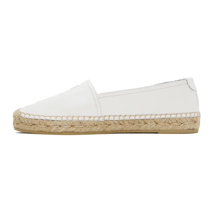 SAINT LAURENT SAINT LAURENT WHITE MONOGRAMME ESPADRILLES