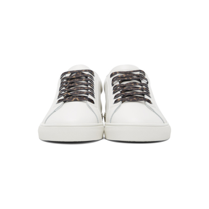 SAINT LAURENT SAINT LAURENT WHITE LEOPARD ANDY SNEAKERS
