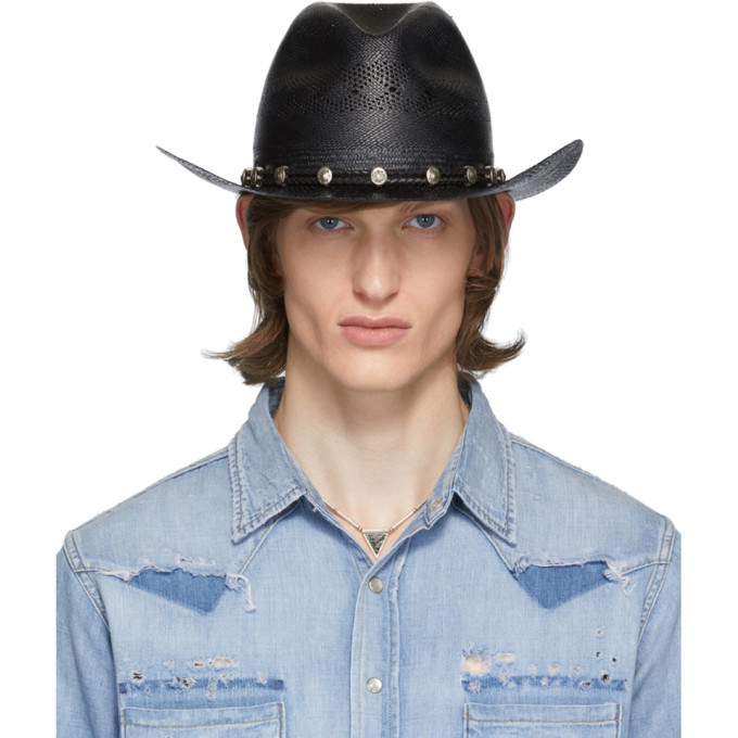 TRILBY HAT IN STRAW, Saint Laurent