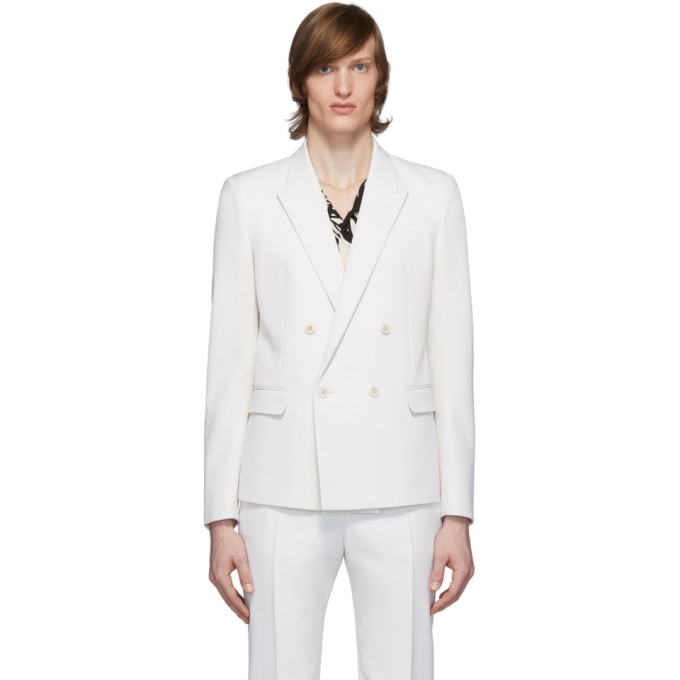 saint laurent white suit