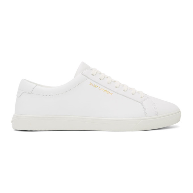 SAINT LAURENT White Andy Sneakers