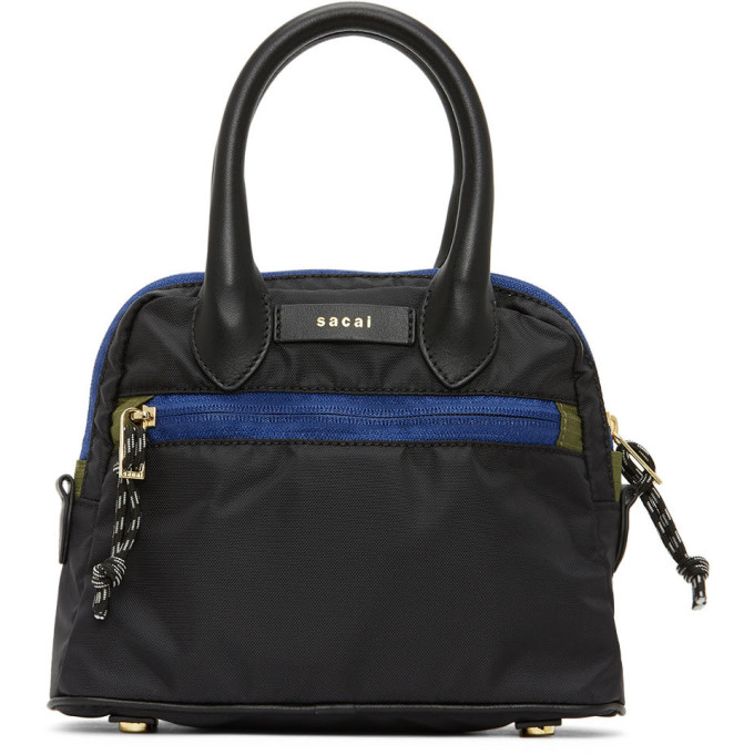 SACAI SACAI BLACK SMALL NYLON CLASSIC FOLD DUFFLE BAG