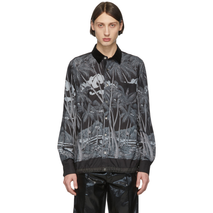 SACAI SACAI BLACK SUN SURF EDITION DIAMOND HEAD SHIRT