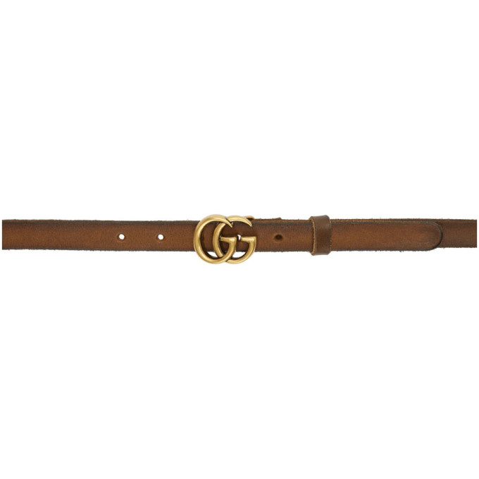 GUCCI GUCCI BROWN GG BELT