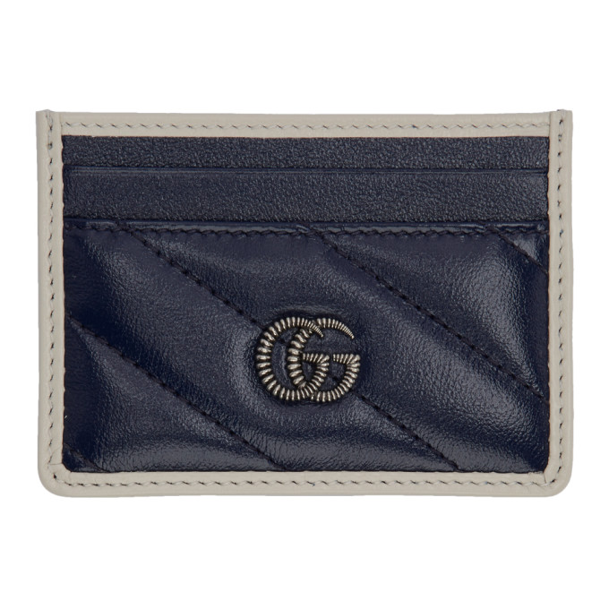 white gucci card holder
