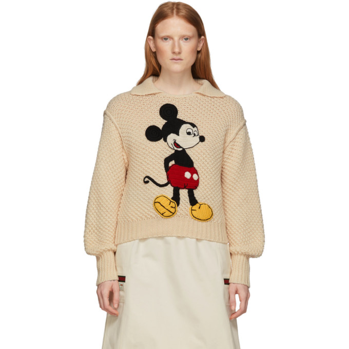 GUCCI Off-White Disney Edition Wool Mickey Mouse Sweater