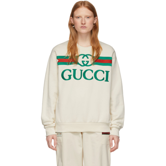 GUCCI Off-White Vintage Logo Sweatshirt
