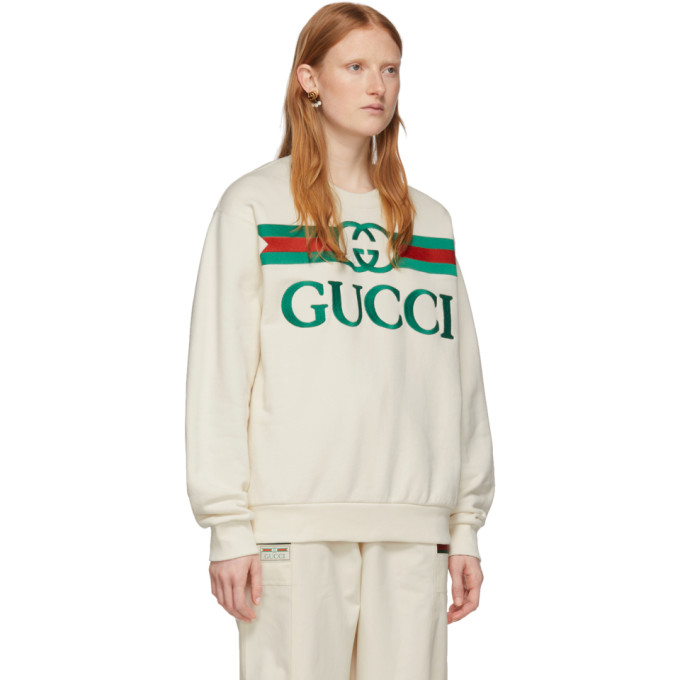 GUCCI Off-White Vintage Logo Sweatshirt