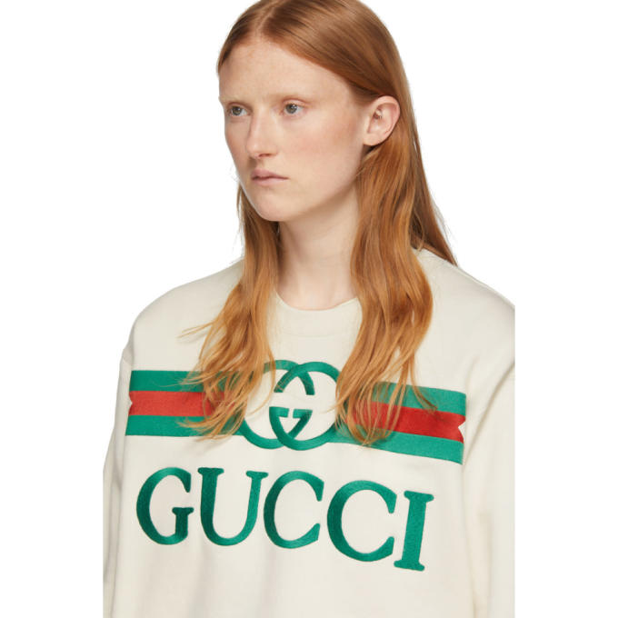 GUCCI Off-White Vintage Logo Sweatshirt