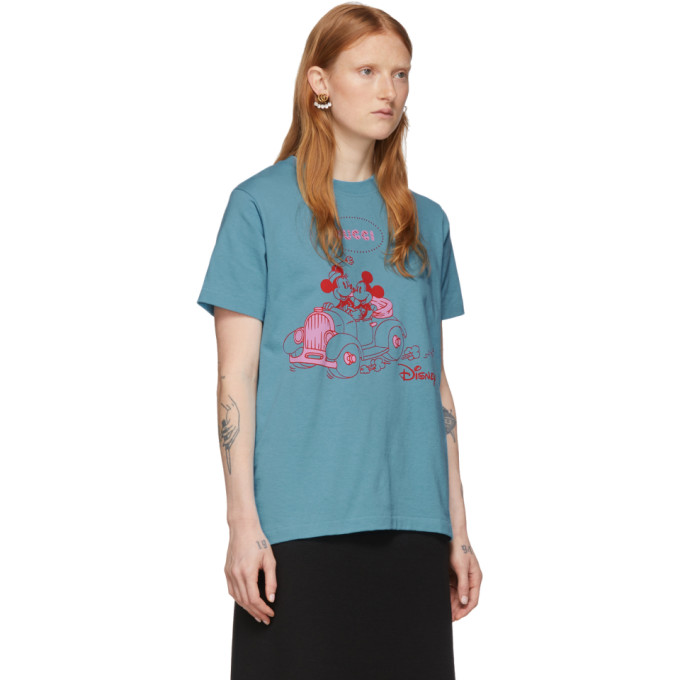 GUCCI Blue Disney Edition Mickey Mouse T-Shirt