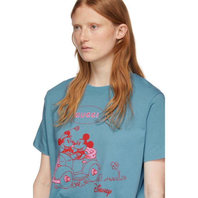 GUCCI Blue Disney Edition Mickey Mouse T-Shirt