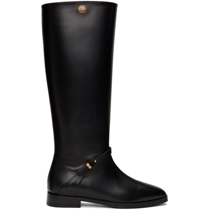 GUCCI BLACK ROSIE TALL BOOTS