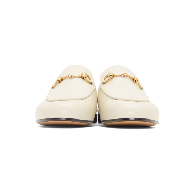 GUCCI GUCCI WHITE PRINCETOWN SLIPPERS