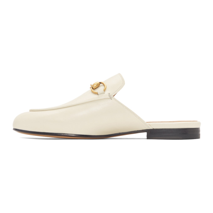 GUCCI GUCCI WHITE PRINCETOWN SLIPPERS