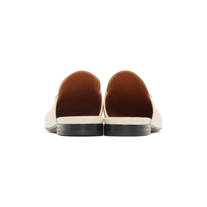 GUCCI GUCCI WHITE PRINCETOWN SLIPPERS