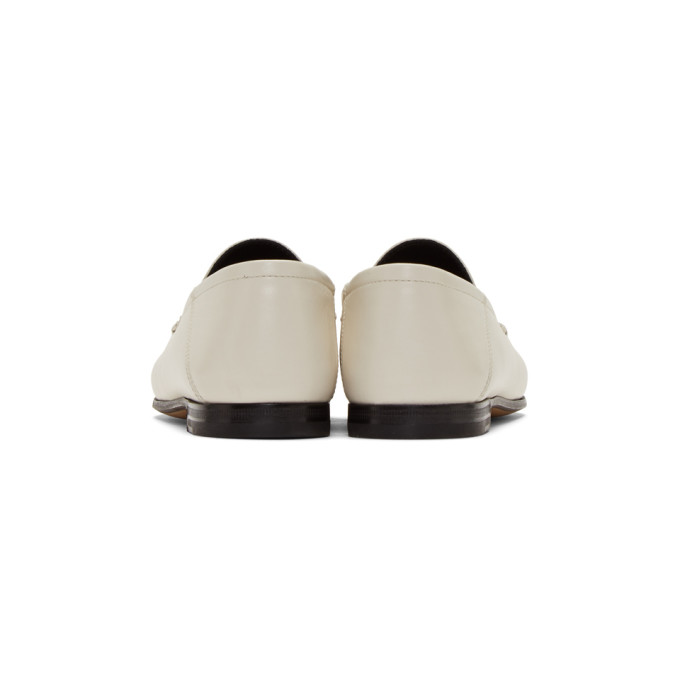 GUCCI GUCCI WHITE BRIXTON LOAFERS