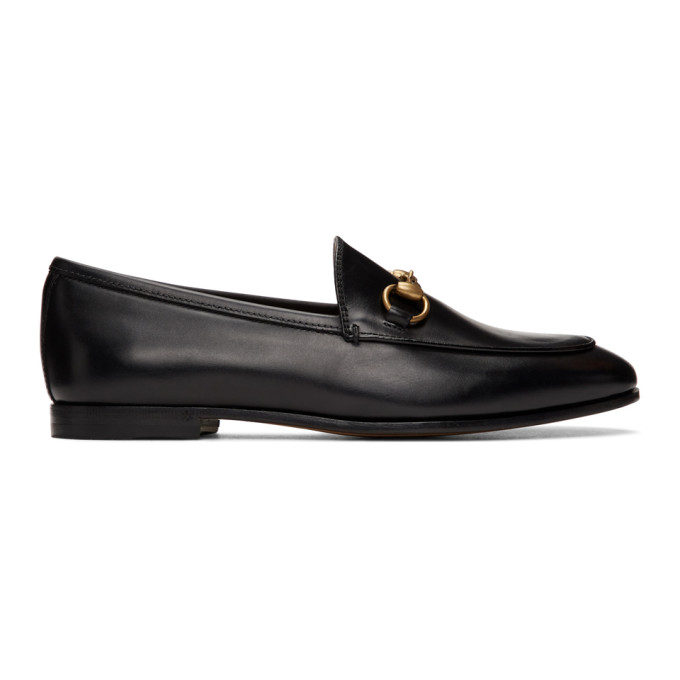 GUCCI BLACK JORDAAN LOAFERS