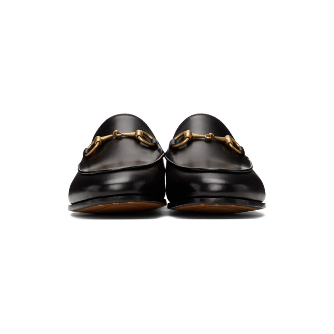 GUCCI BLACK JORDAAN LOAFERS
