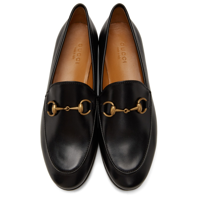 GUCCI BLACK JORDAAN LOAFERS