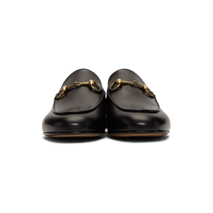 GUCCI GUCCI BLACK PRINCETOWN SLIPPERS