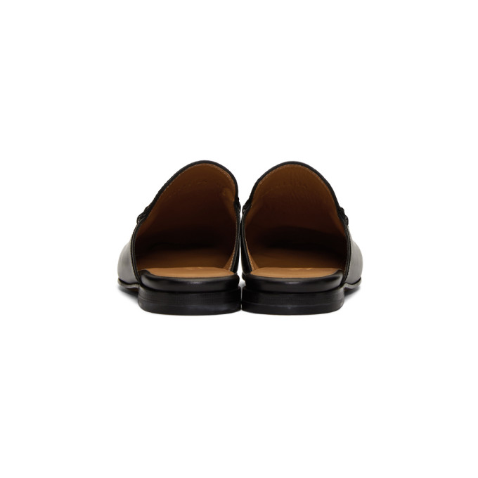 GUCCI GUCCI BLACK PRINCETOWN SLIPPERS