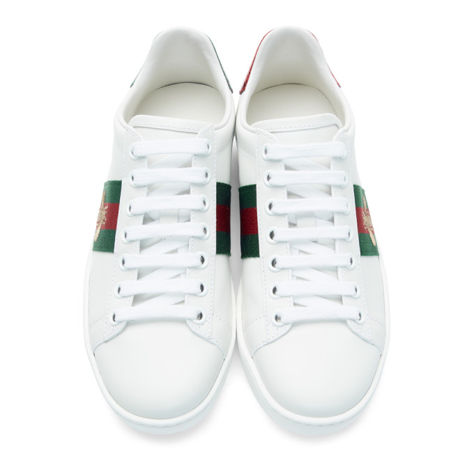 GUCCI White New Ace Sneakers