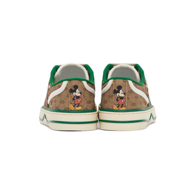 GUCCI Brown Disney Edition GG 'Gucci Tennis 1977' Sneakers
