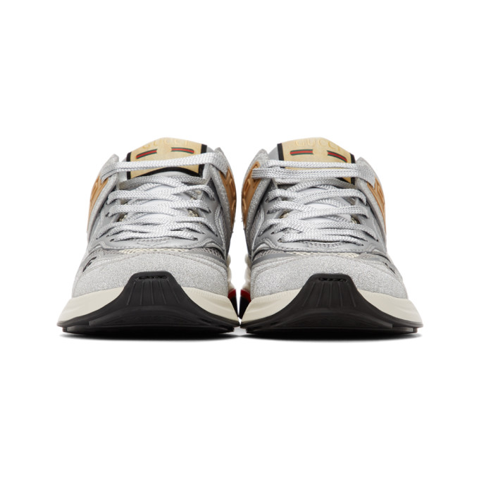 GUCCI GUCCI SILVER SPARKLING ULTRAPACE SNEAKERS