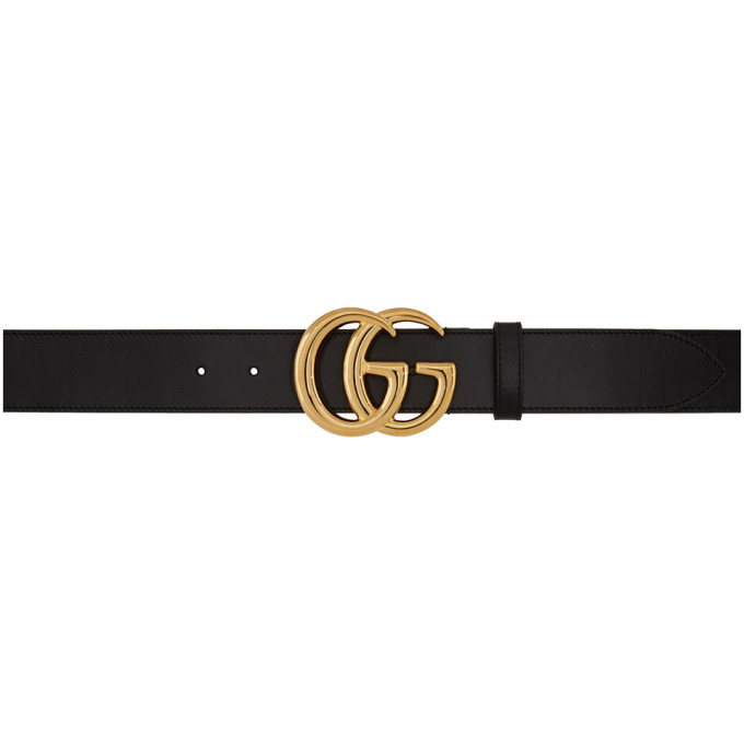 GUCCI Black GG Marmont Belt