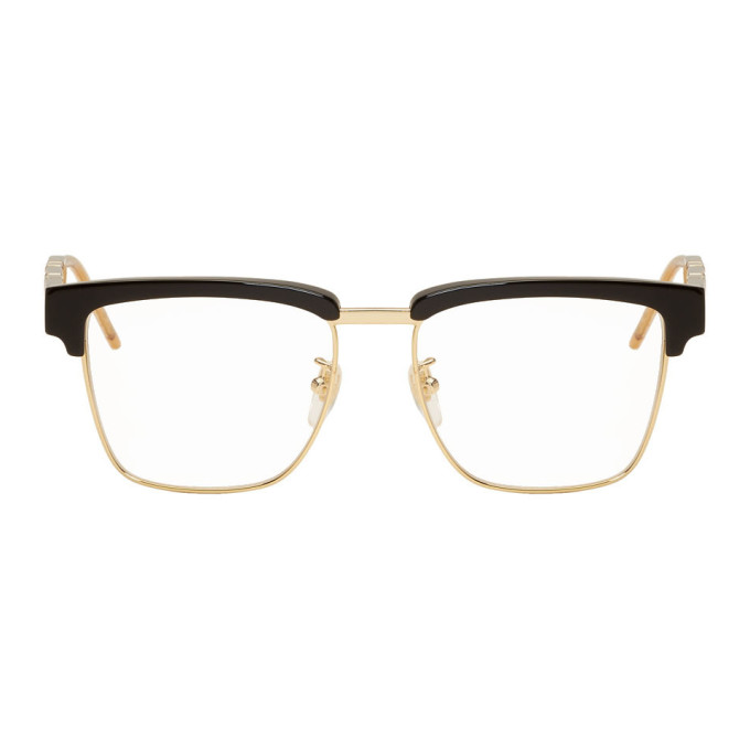 black and gold gucci glasses