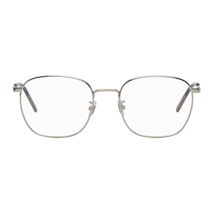 GUCCI GUCCI SILVER SQUARE GLASSES