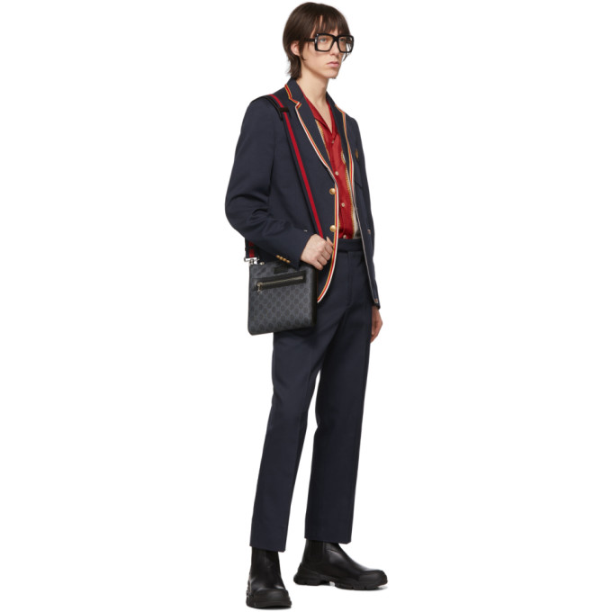 GUCCI GUCCI MULTICOLOR SILK COMPASS ROSE SHIRT