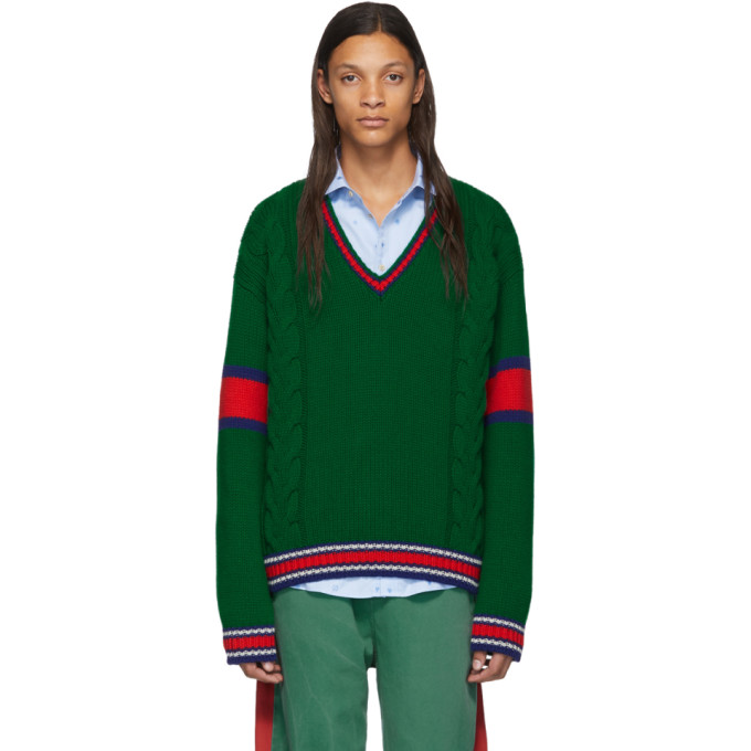 green gucci sweater