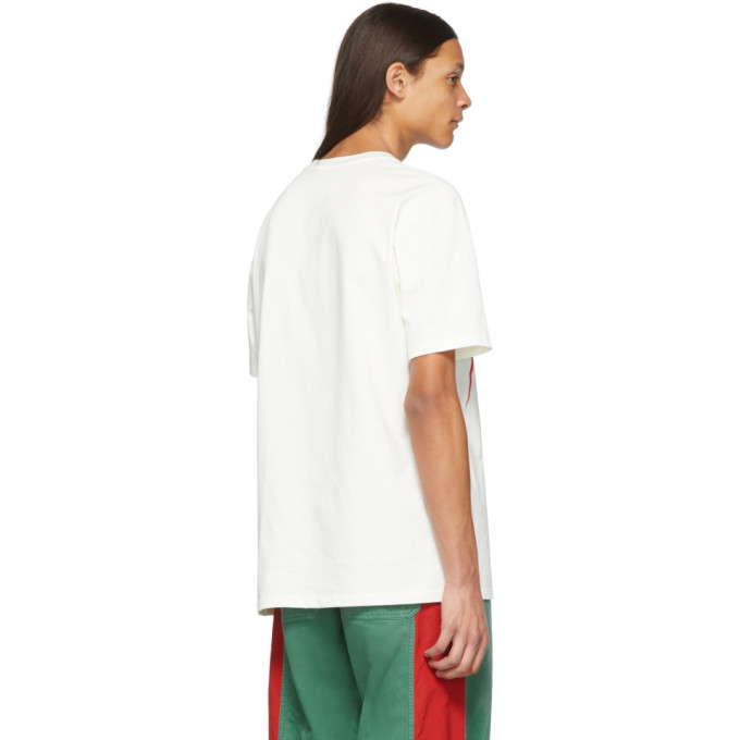 GUCCI GUCCI OFF-WHITE LOGO T-SHIRT