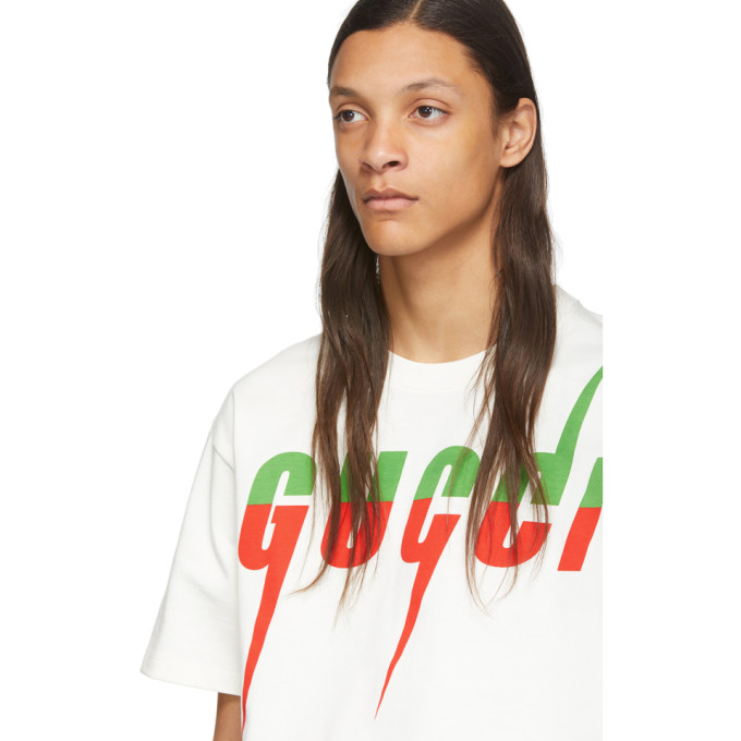 GUCCI GUCCI OFF-WHITE LOGO T-SHIRT