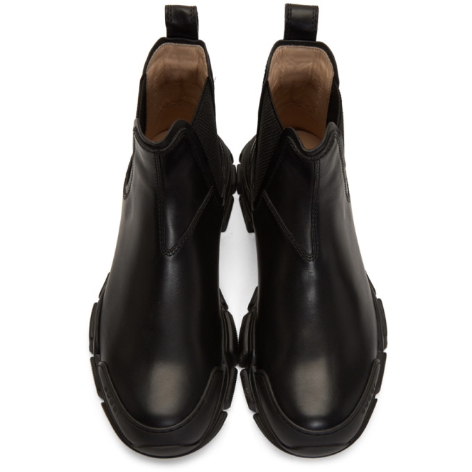 GUCCI GUCCI BLACK LEON CHELSEA BOOTS