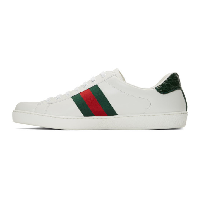 GUCCI GUCCI OFF-WHITE ACE SNEAKERS