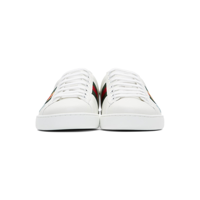 GUCCI GUCCI WHITE GUCCI BAND NEW ACE SNEAKERS