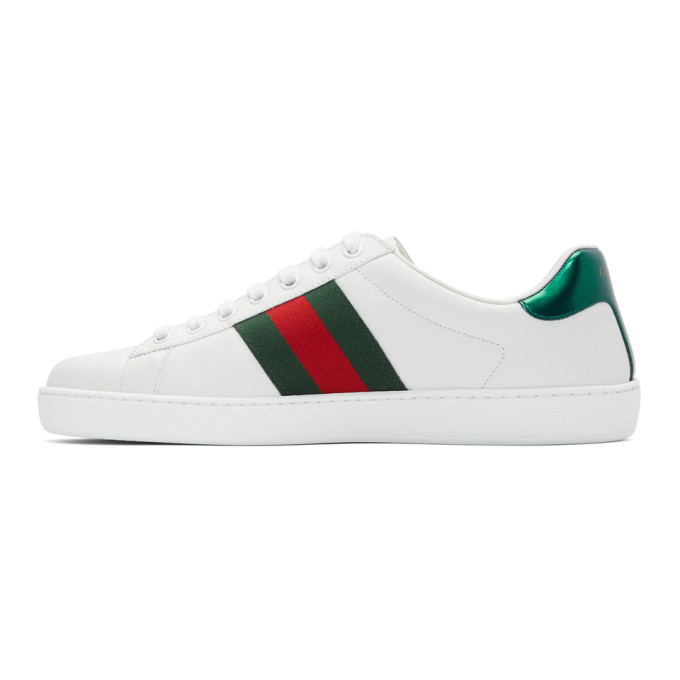 GUCCI GUCCI WHITE GUCCI BAND NEW ACE SNEAKERS