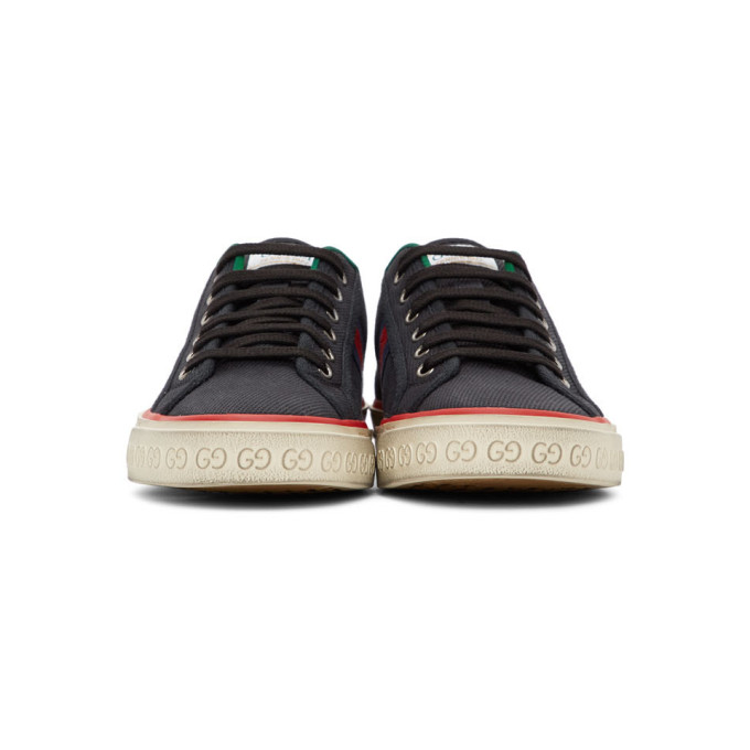 GUCCI BLACK GG 'GUCCI TENNIS 1977' SNEAKERS