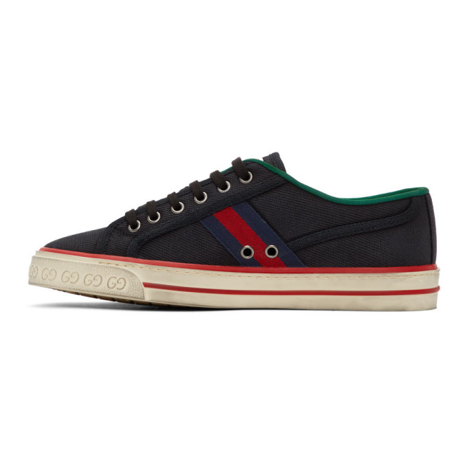 GUCCI BLACK GG 'GUCCI TENNIS 1977' SNEAKERS