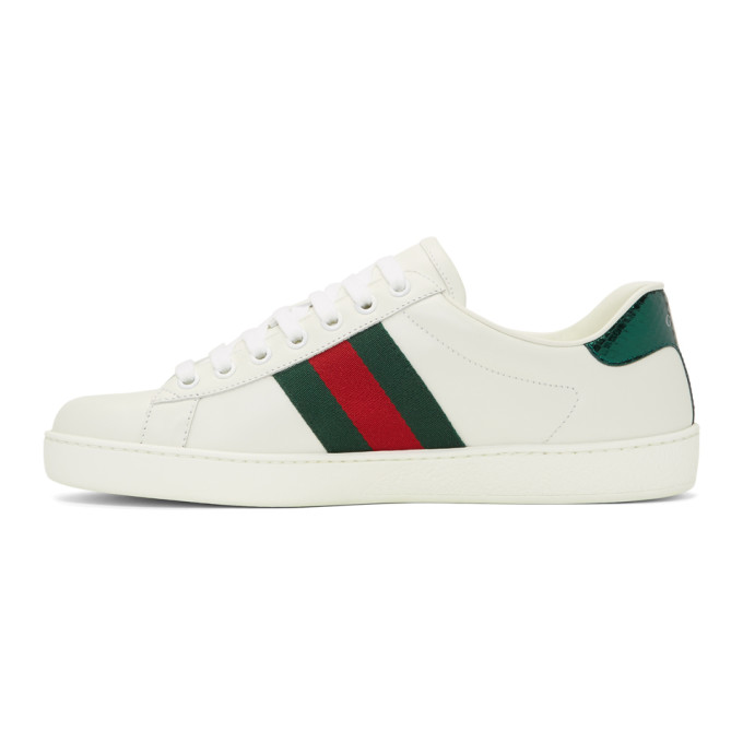 GUCCI White Bee New Ace Sneakers