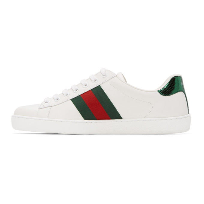 GUCCI WHITE SNAKE NEW ACE SNEAKERS