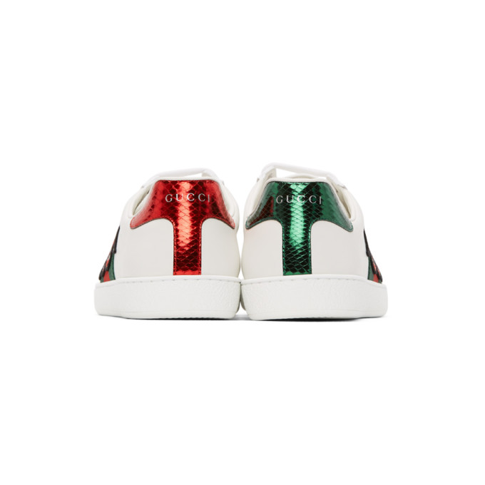 GUCCI WHITE SNAKE NEW ACE SNEAKERS