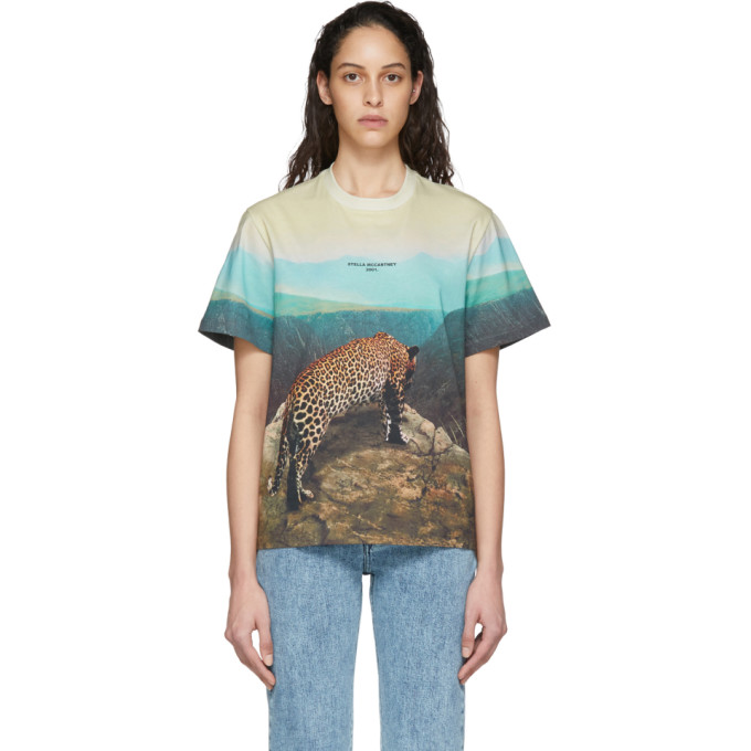 STELLA MCCARTNEY STELLA MCCARTNEY MULTICOLOR LEOPARD 2001 T-SHIRT