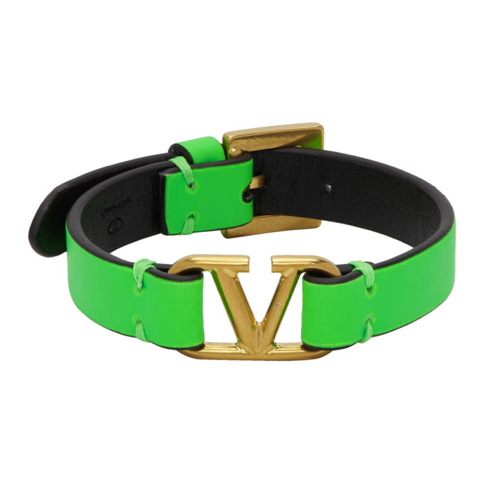 VALENTINO GARAVANI VALENTINO GREEN VALENTINO GARAVANI VLOGO BRACELET