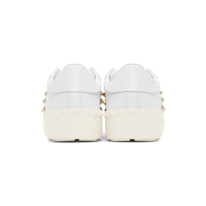 VALENTINO VALENTINO WHITE VALENTINO GARAVANI ROCKSTUD UNTITLED SNEAKERS