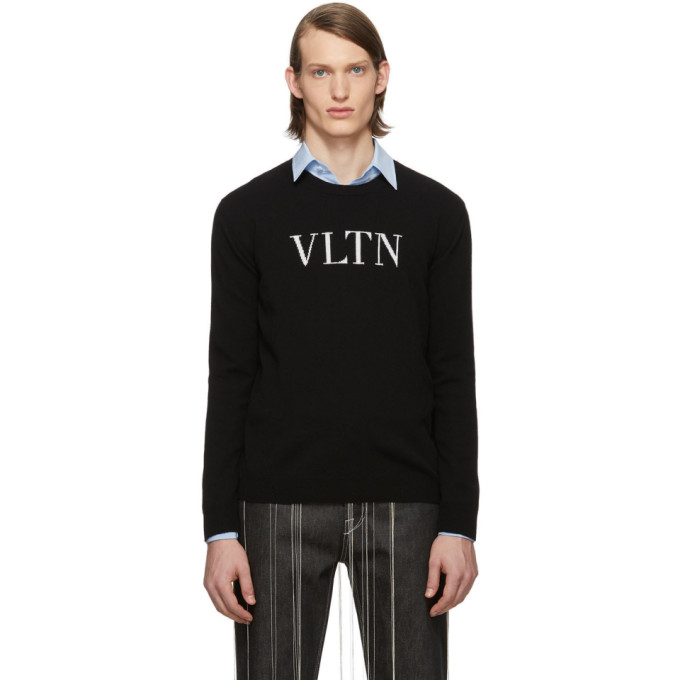 Valentino Black VLTN Crewneck Sweater