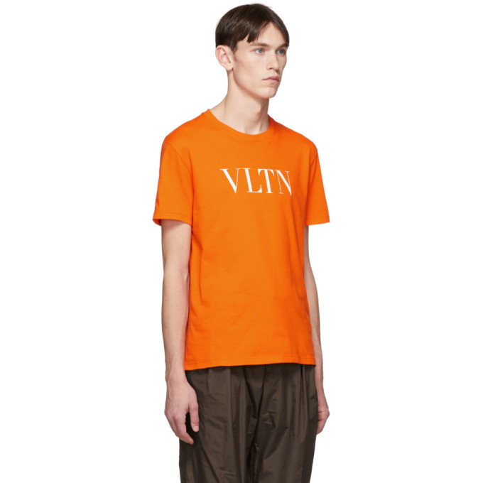 VALENTINO ORANGE 'VLTN' T-SHIRT