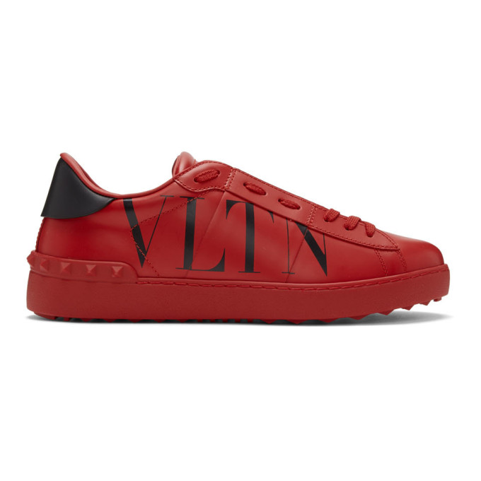 VALENTINO GARAVANI RED VALENTINO GARAVANI 'VLTN' OPEN SNEAKERS